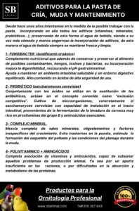 aditivos pasta cría nuevo